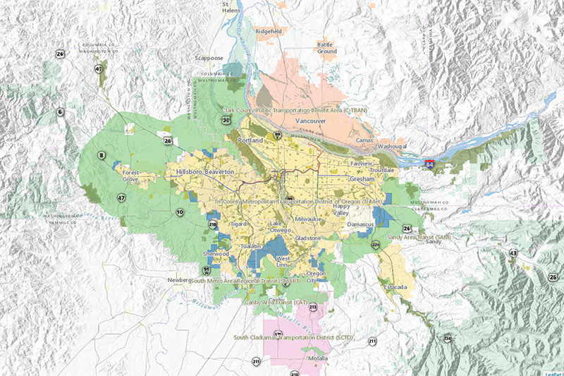 Portland Urban Growth Boundary map - oregonmetro-gov