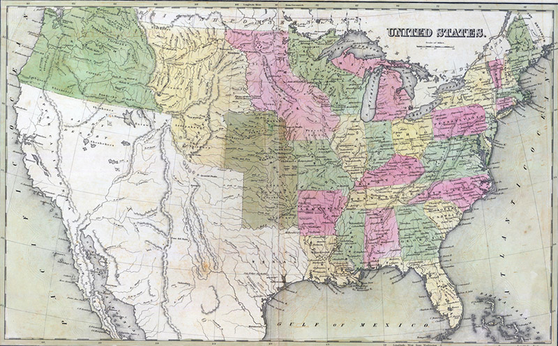 United States Map 1841